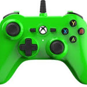 Green wired xbox 1 contoller
